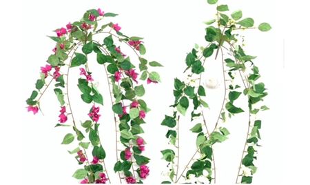 Art. Cadente Bouganvillea X10 100cm - White