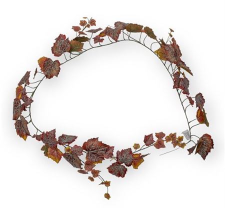 Art. Cadente Foglia Vite 180cm Frost Burgundy
