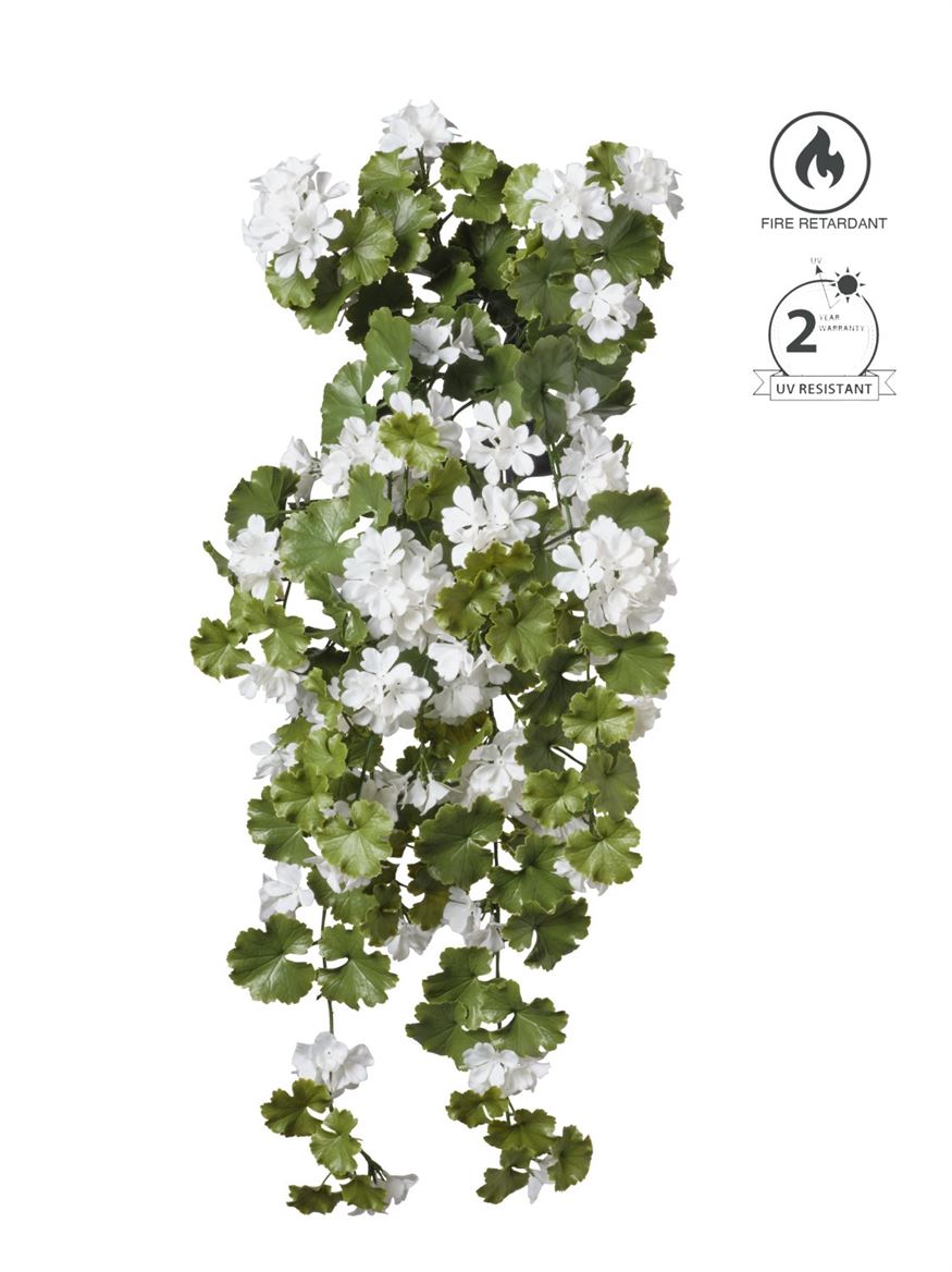 Art. Cadente Geranio 89cm - White