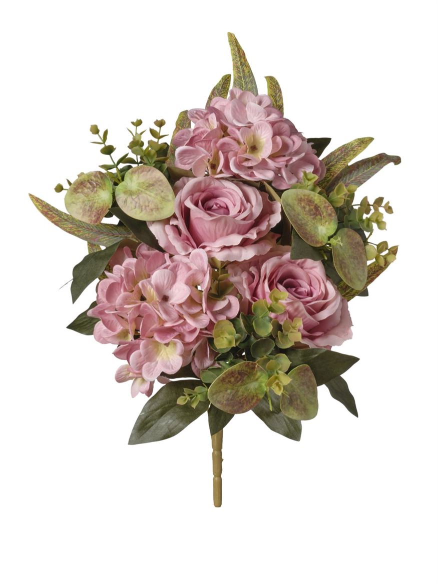 Art. Mazzo Ant. Front Rose/orten. X7 Cm46- Lav.
