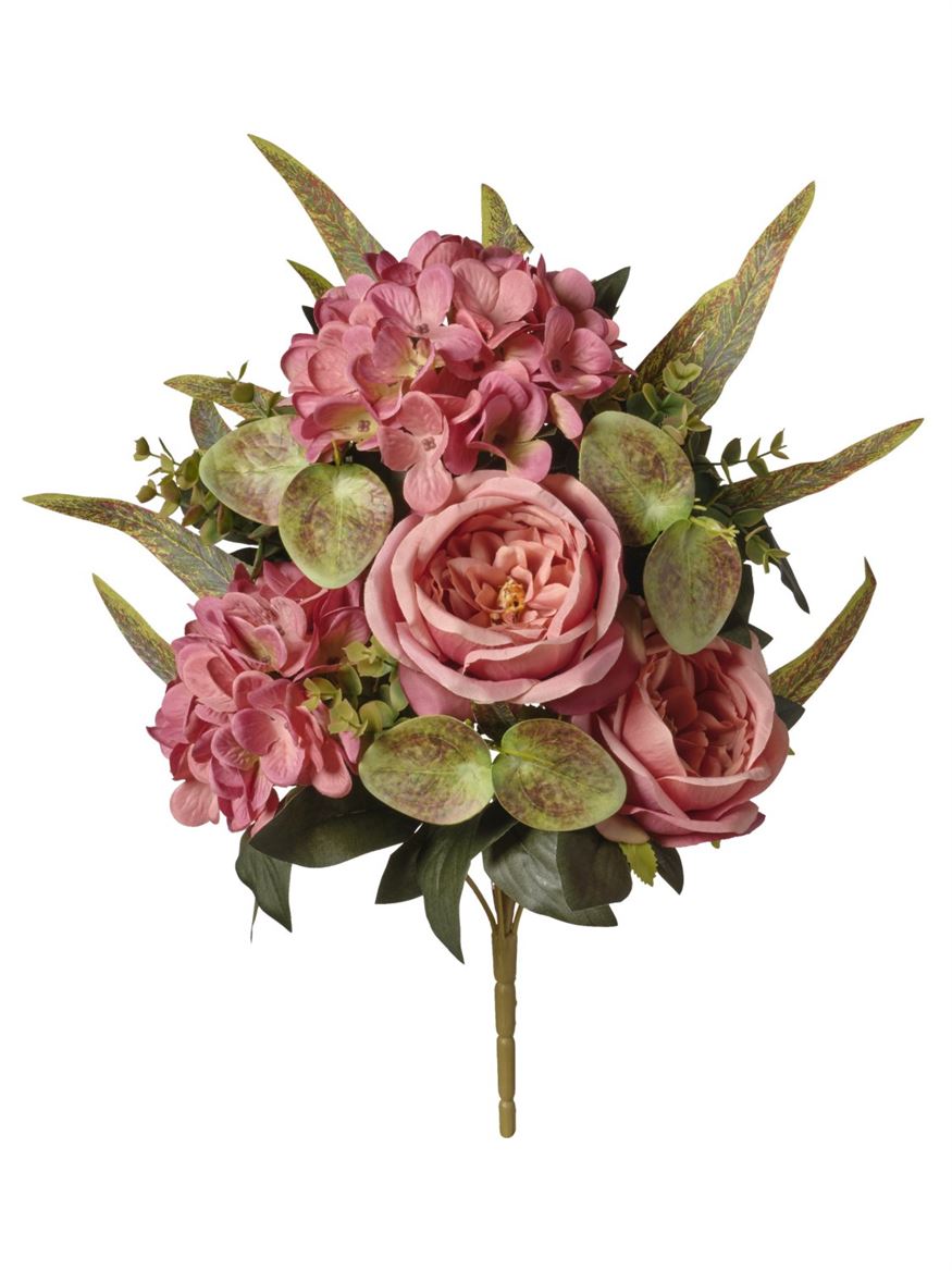 Art. Mazzo Ant. Front Rose/orten. X7 Cm46- Pink