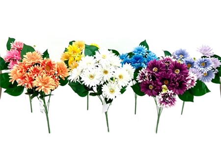 Art. Mazzo Bush Gerbera X9 42cm - Pink Peach