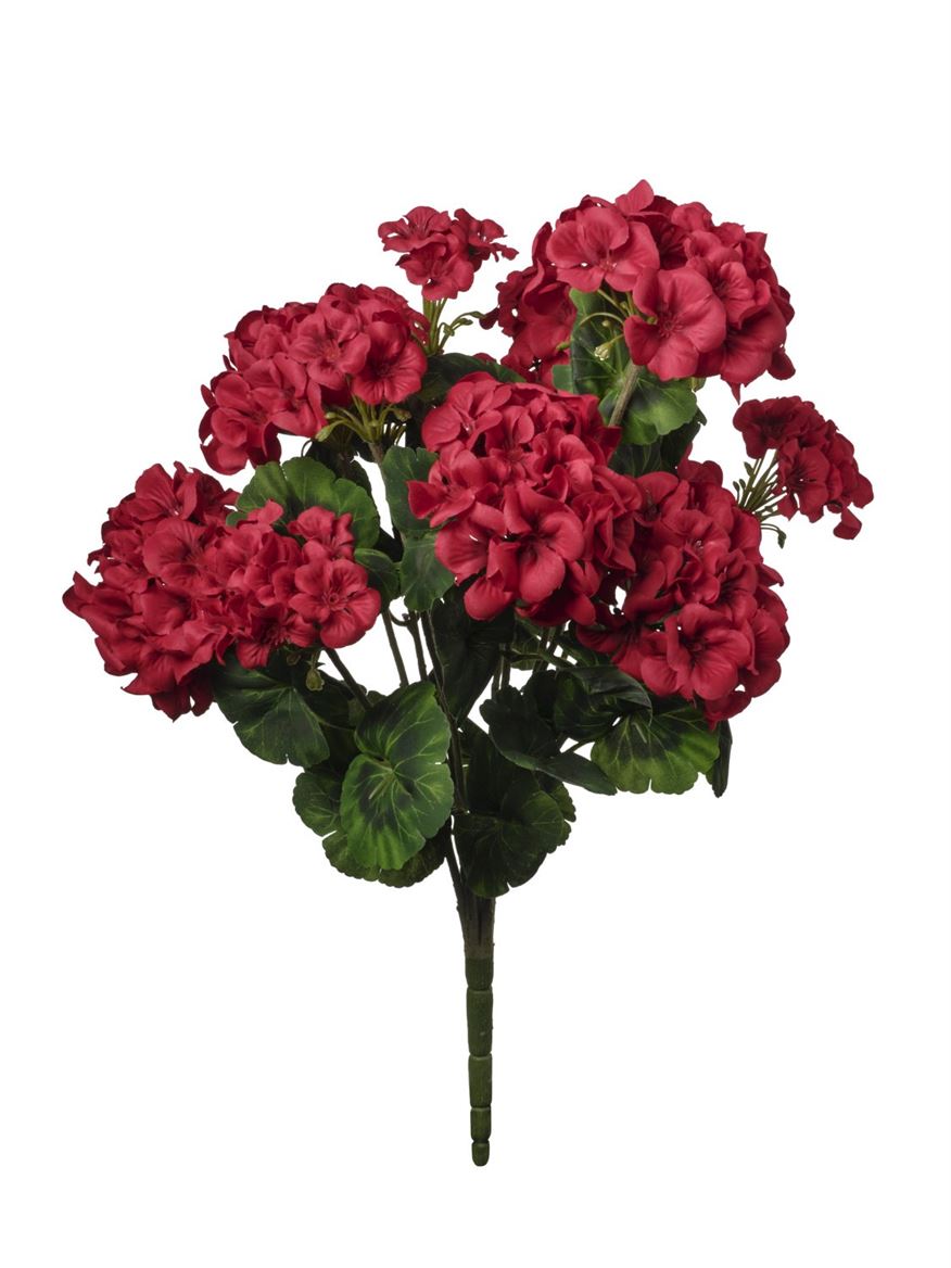 Art. Mazzo Geranio Cm56 Red