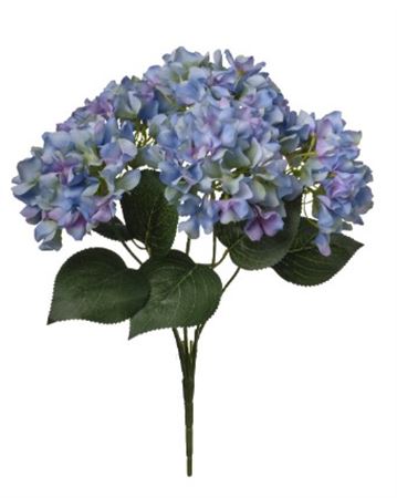 Art. Mazzo Ortensia X5 Cm43 Blue
