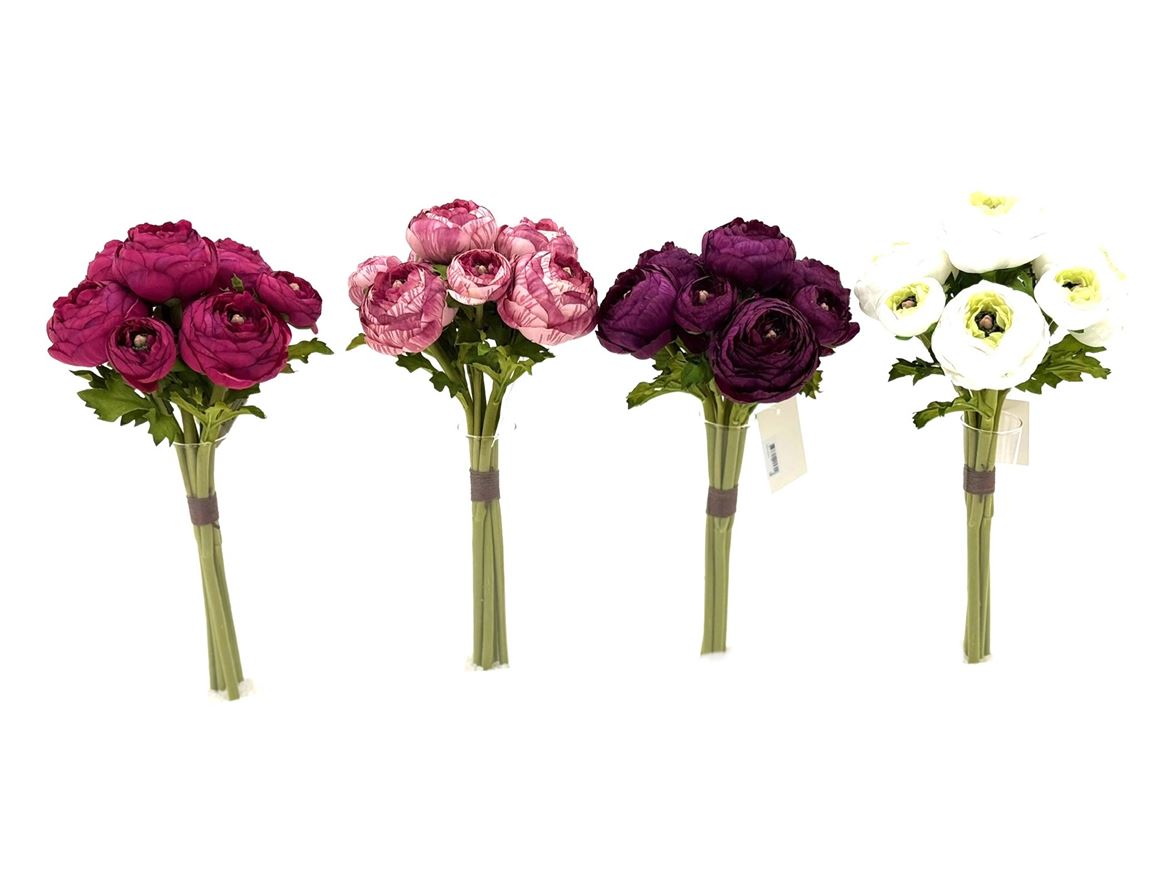 Art. Mazzo Ranunculus Bouquet X8 - Mauve