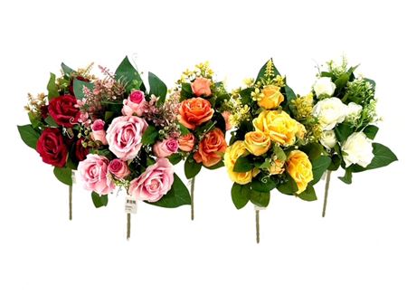 Art. Mazzo Rose Frontale 50cm - Orange