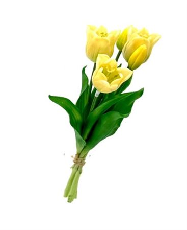 Art. Mazzo Tulipani X5 34cm - Yellow