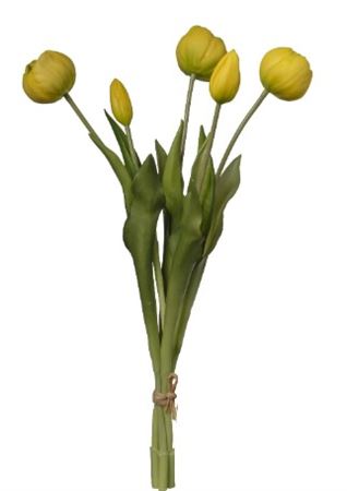 Art. Mazzo Tulipani X5 Cm18x43 Yellow
