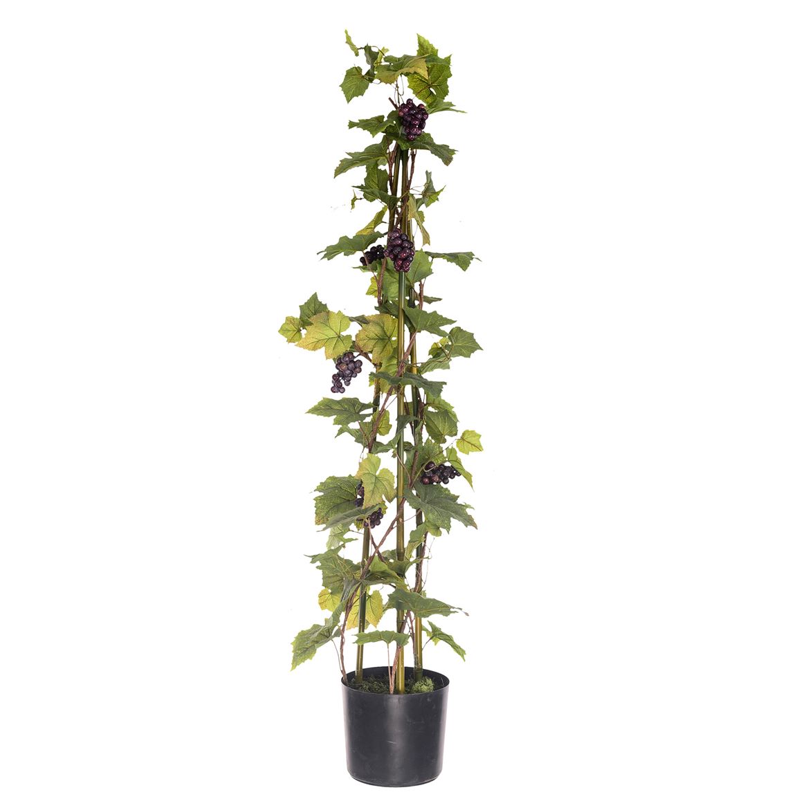 Art. Pianta Vite Con Uva 120cm - Green Var.