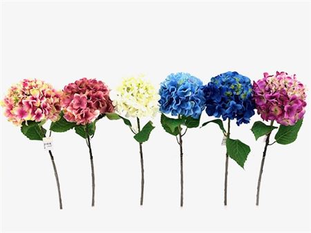 Art. Ramo Hydrangea Stem 55cm - Blue