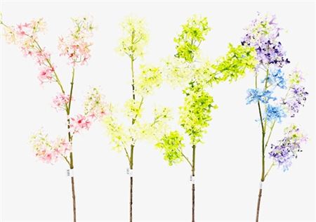 Art. Ramo Long Cross Flower 120cm - White Green