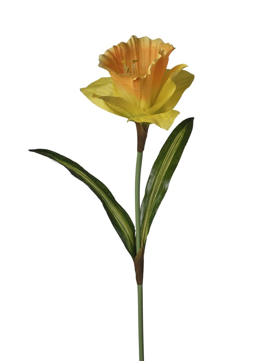Art. Ramo Narciso Gigante H.110cm D.40cm - Orange