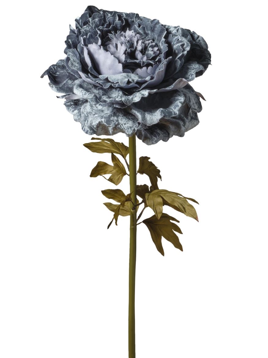 Art. Ramo Peonia Velluto 48x48x130cm - Blue