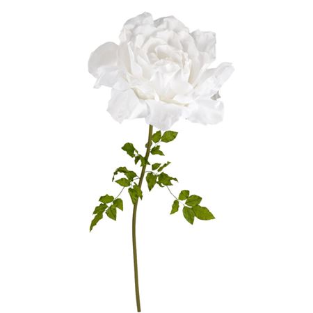 Art. Ramo Rosa Gigante Bianca Poliester D.100 H.20