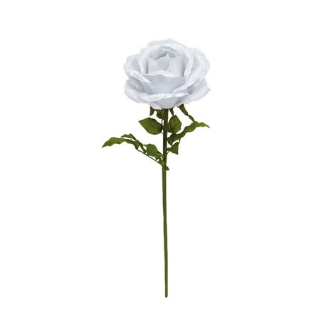 Art. Ramo Rosa Gigante Velluto Bianca D.28 H.108