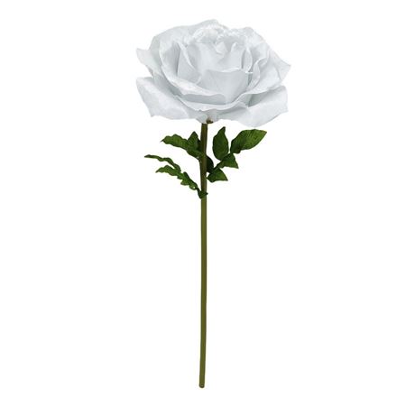 Art. Ramo Rosa Gigante Velluto Bianca D.50 H.136
