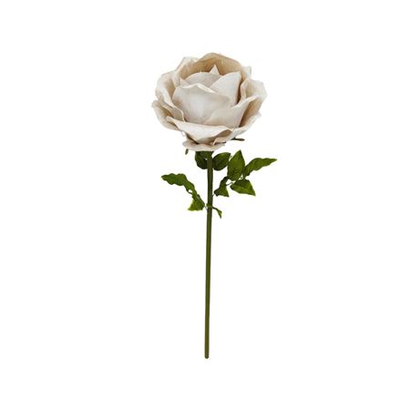Art. Ramo Rosa Gigante Velluto Champagne D.40 H.13