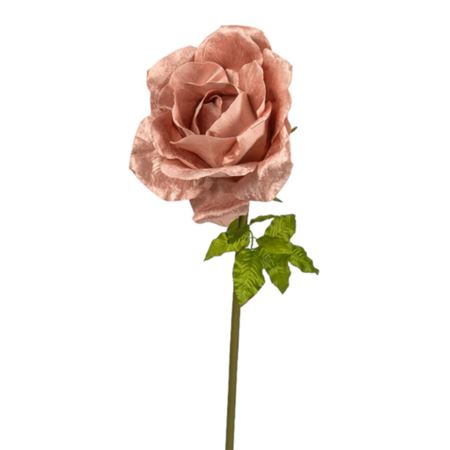 Art. Ramo Rosa Gigante Velluto Rosa D.40 H.130