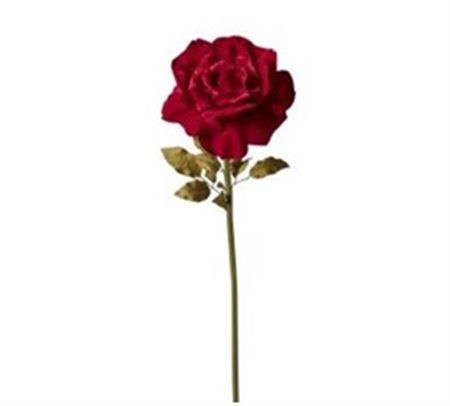 Art. Ramo Rosa Velluto 37x37x116cm - Red
