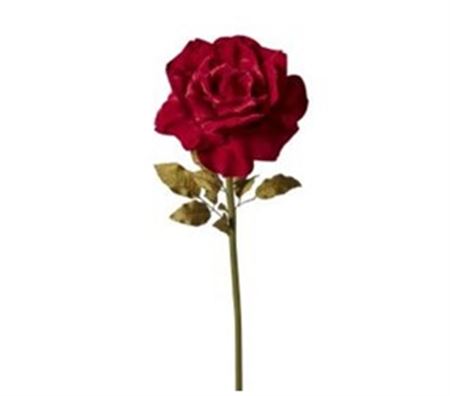 Art. Ramo Rosa Velluto 50x50x136cm - Red