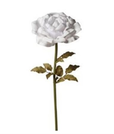 Art. Ramo Rosa Velluto 50x50x136cm - White