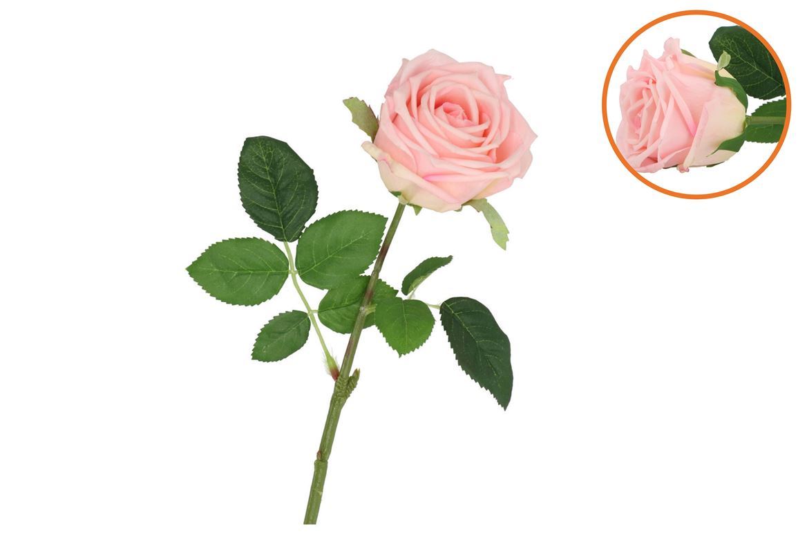 Art. Ramo Silk Rose Cream Real Touch 43cm
