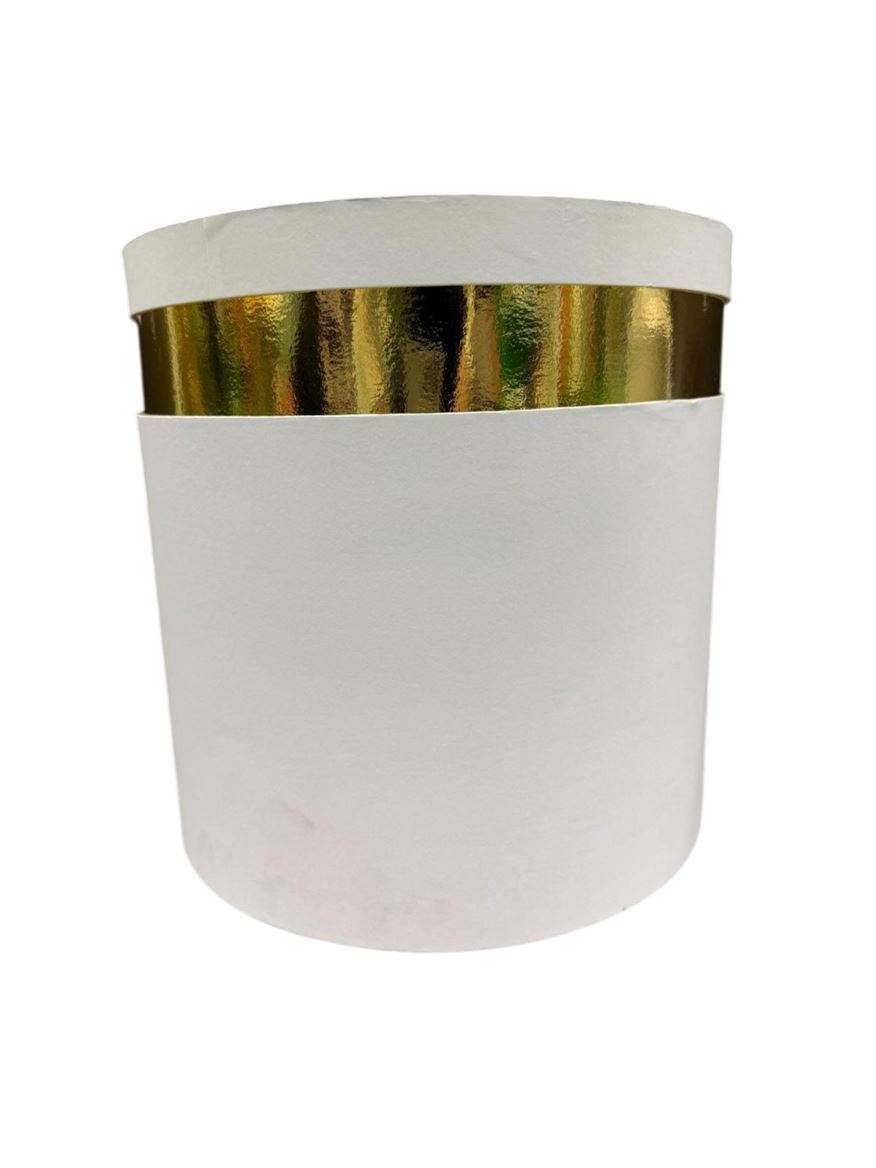Box. Bouquet Sposa Bianco Bordo Oro