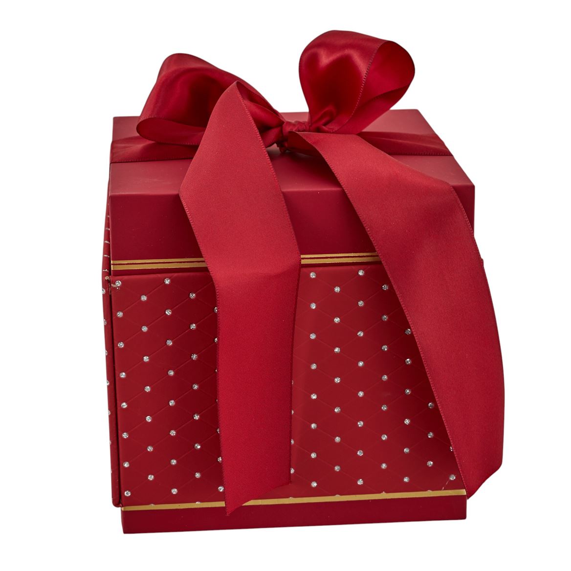 Box. Scatola Quadrata Media 14x14h14cm - Red