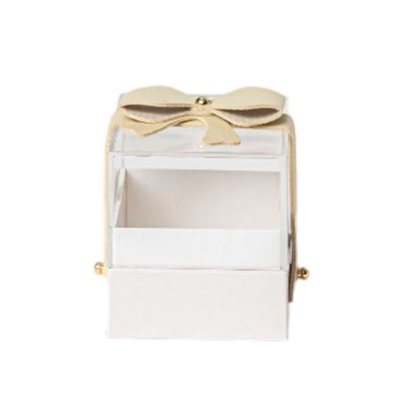Box. Scatolina Plexiglass Bianca 6.5x6.5h.7cm