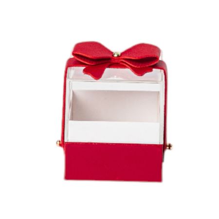 Box. Scatolina Plexiglass Rossa 6.5x6.5h.7cm