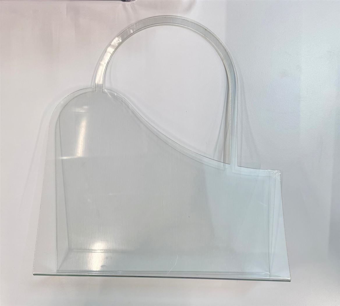 Box. Shopper Acrilico Ondulato 1.5mm - 30x12x25cm