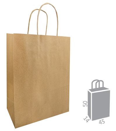 Buste. Natural Xlarge - 45x14x50cm - 50pz.