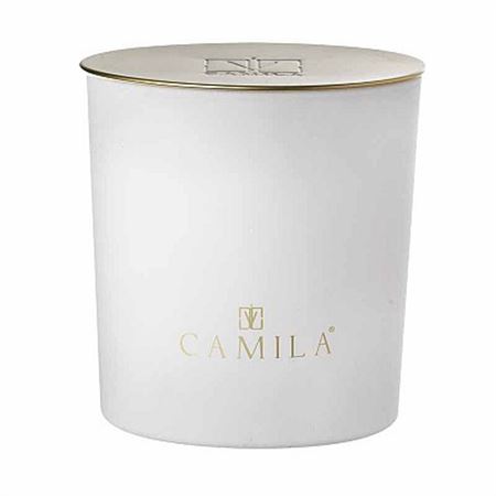 Candele. 200g. D.9 H.9cm Opaco Bianco - Zucch. Fil