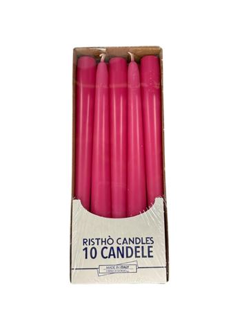 Candele. Conico Cm25 Vass.10pz Fuxia