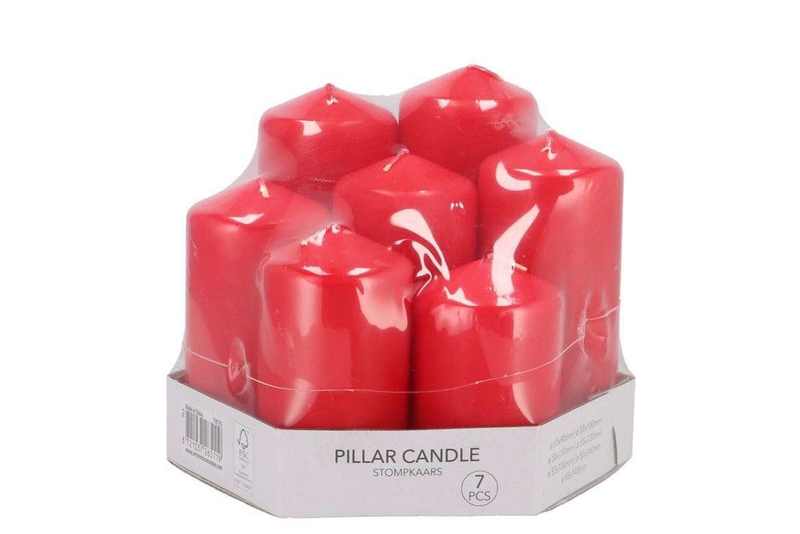 Candele. Red H. Mix - 7 Pz.