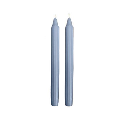 Candele. Scanalata Dorica 25cm 8pz.- Dusty Blue