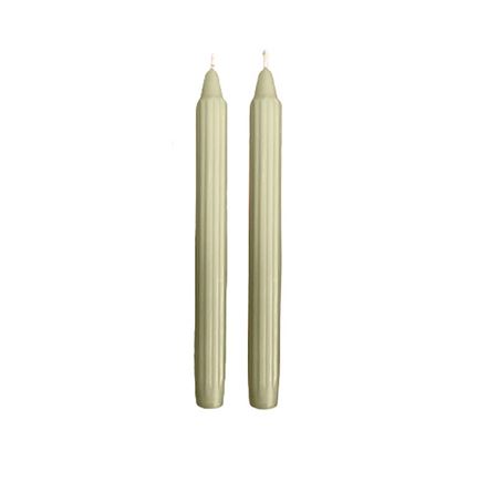 Candele. Scanalata Dorica 25cm 8pz. - Panna