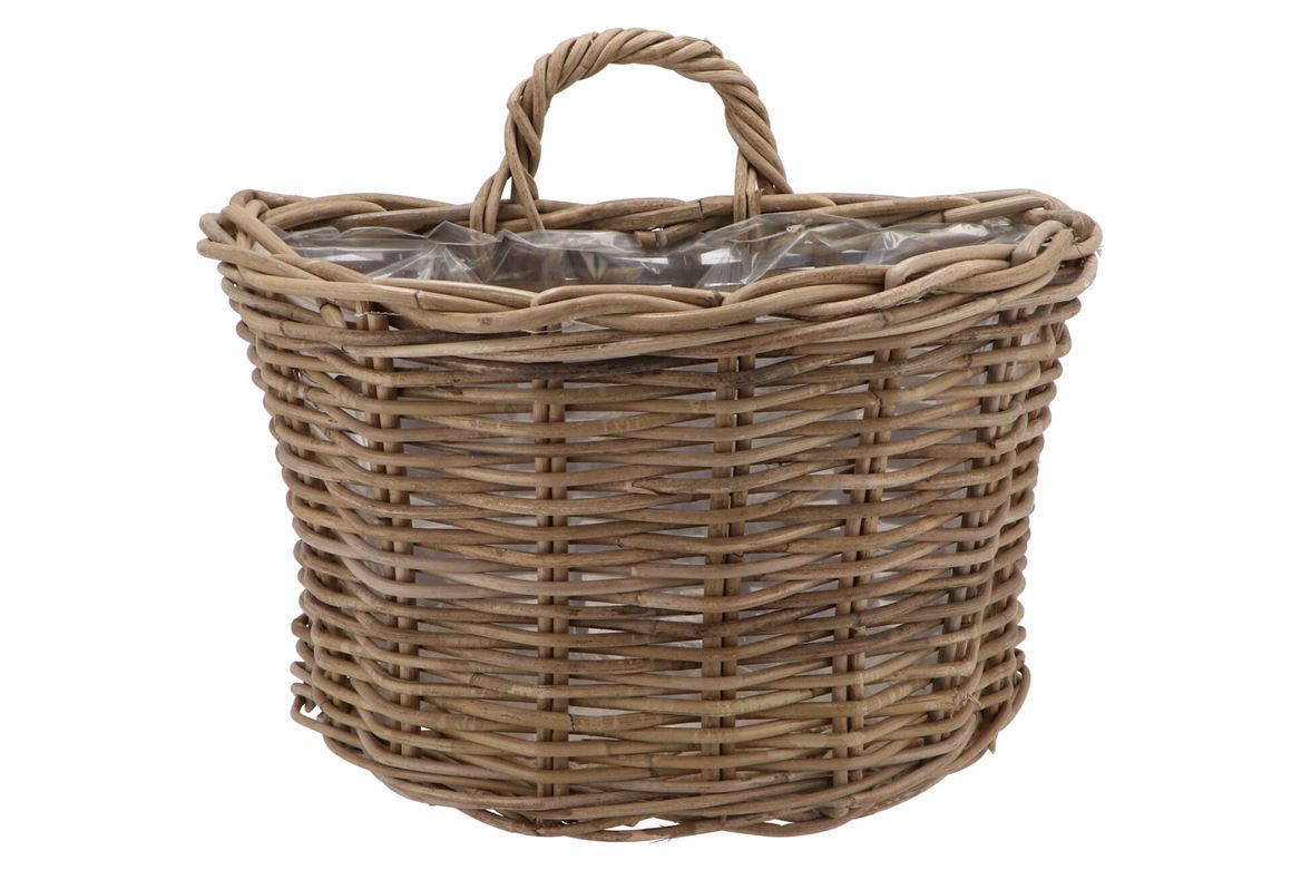 Cesti Caspò. Rattan Mezzaluna 37x25x25cm