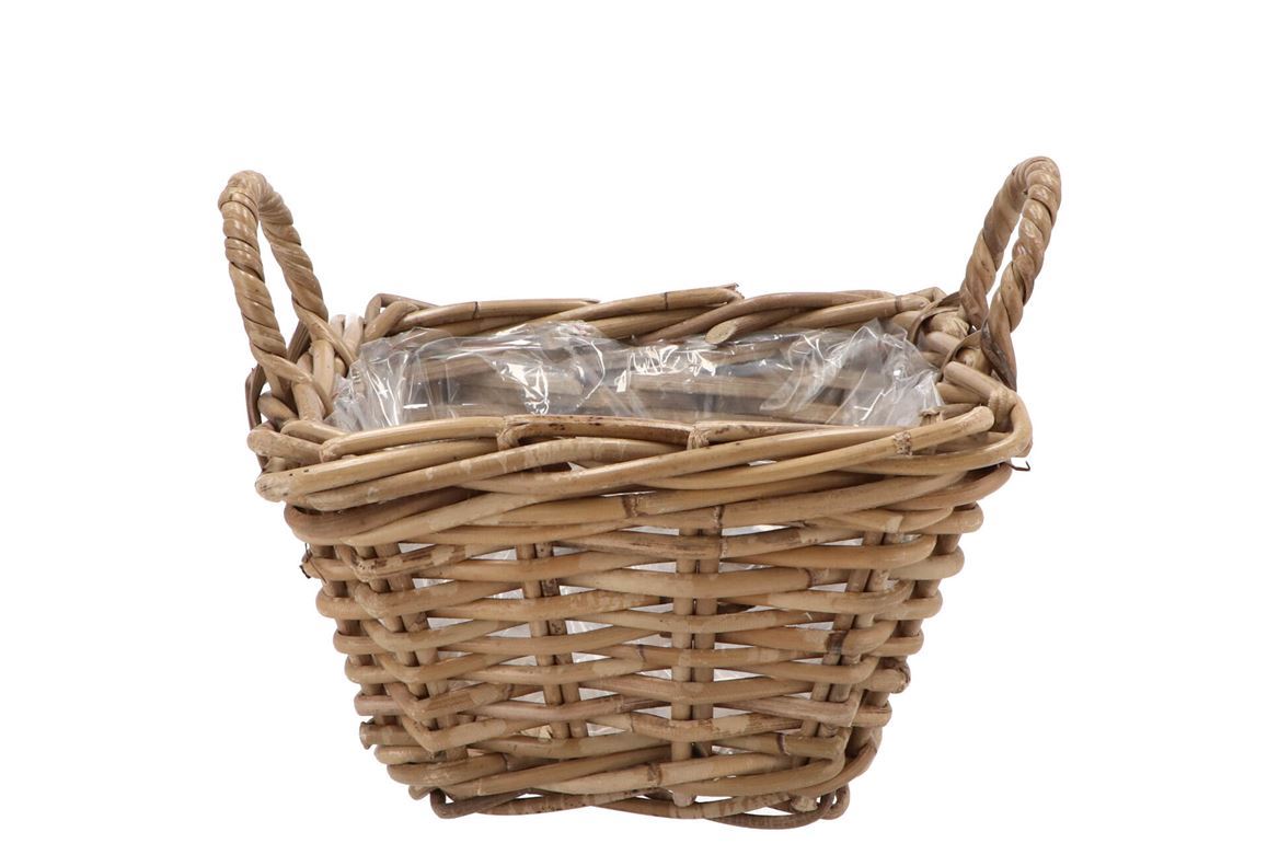 Cesti Caspò. Rattan Quadrato 25x15cm