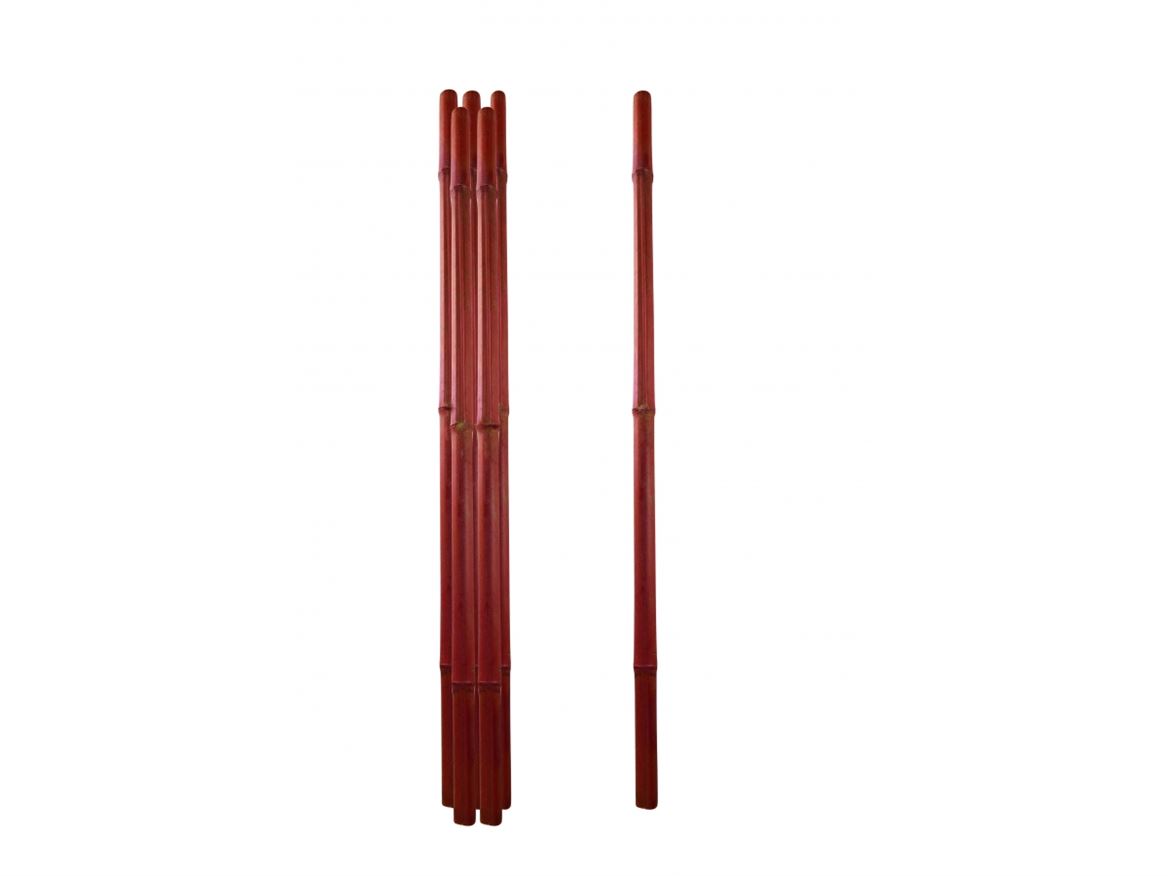 Deco. Bamboo 200cm D.3/4cm - Rosso