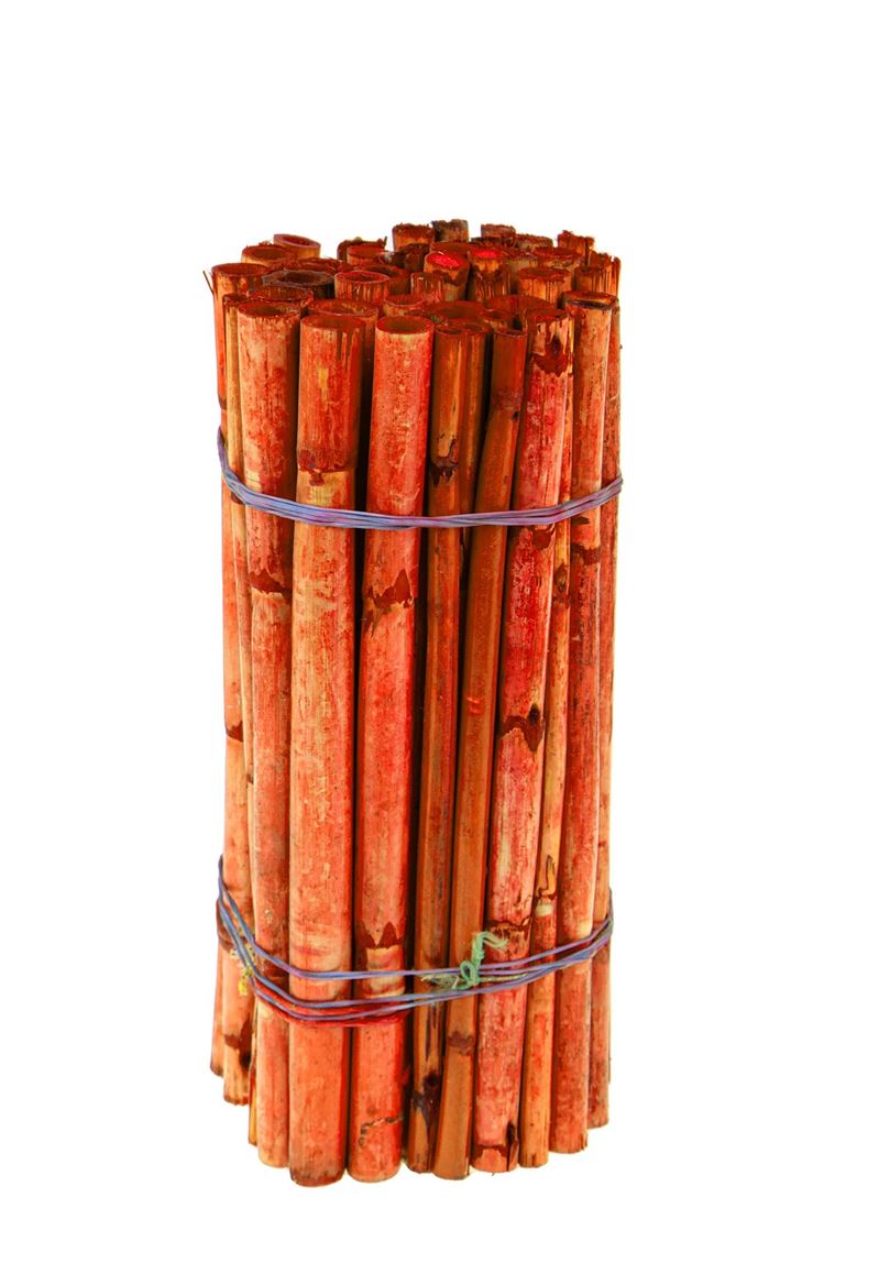 Deco. Bamboo 25cm D.1.5cm 50pz - Arancio