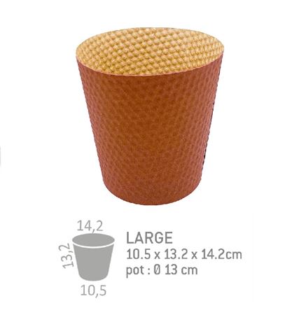 Deco. Coprivaso Eureka Honey Large - Terracotta -