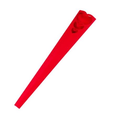 Deco. P.rose Rosso Carta 20pz Cuore 12x4h65cm