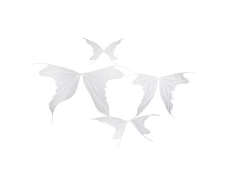 Deco. Set 4 Farfalle Metal Organza 40x22 - 100x63