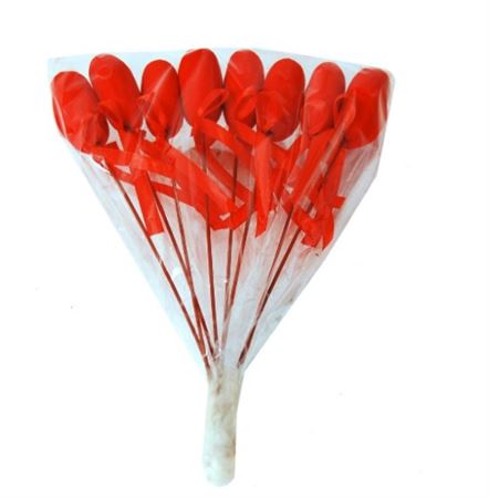 Deco. Stick Cuore Nastro 3.5x35cm - 8pz
