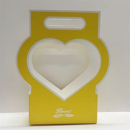 .f. Borsetta Cuore Giallo - 5pz