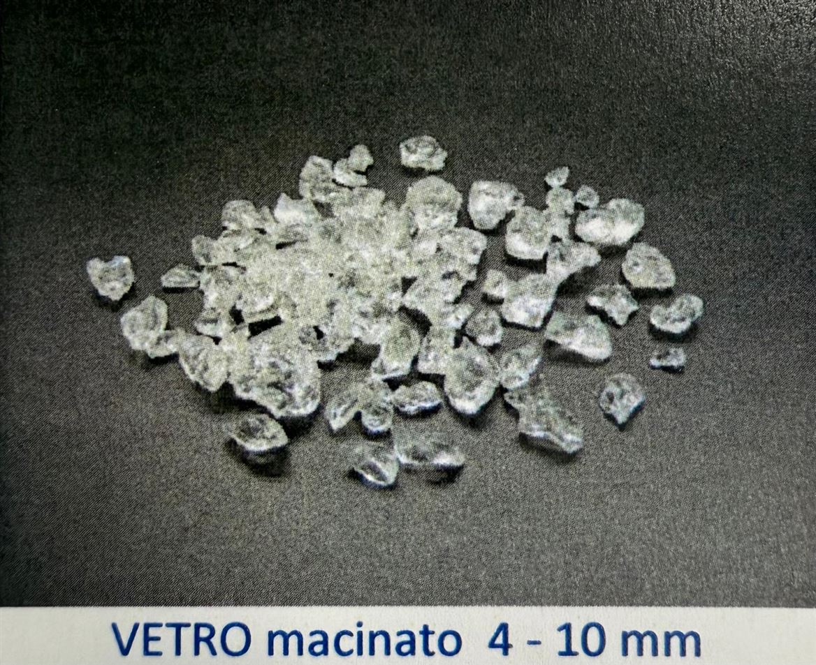 Flory. Busta Vetro Trasparente 4-10mm - 1 Kg