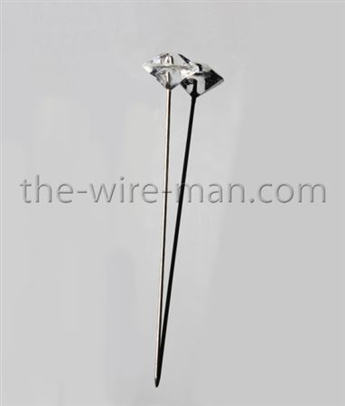 Flory. Diamond Pins Trasp. 39 - 8mm 51mm- 60pz