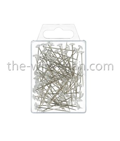 Flory. Diamond Pins Trasp. - 6mm 40mm - 85pz