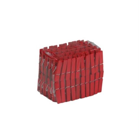 Flory. Mollettine 3.5cm Box 100pz Rosso